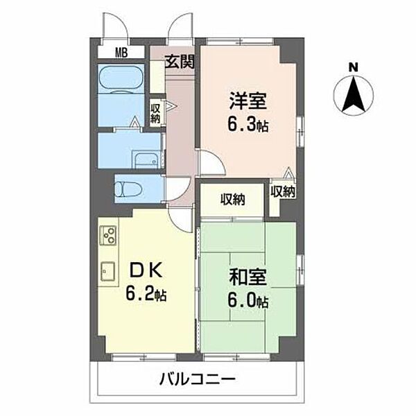 フィネスＴ 301｜香川県高松市成合町(賃貸マンション2DK・3階・44.75㎡)の写真 その2