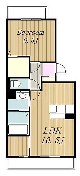 神奈川県相模原市南区上鶴間本町２丁目(賃貸アパート1SLDK・2階・44.69㎡)の写真 その2