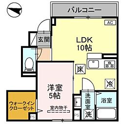 JR東海道・山陽本線 芦屋駅 徒歩3分の賃貸アパート 1階1LDKの間取り