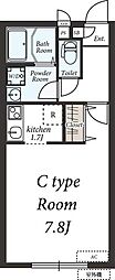 リブリ・ニュータウン 1Kの間取図画像