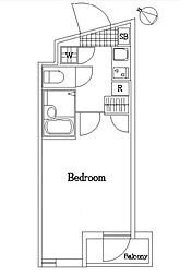 パレ・ホームズ西高島平 3階1Kの間取り