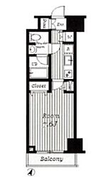 パレステュディオ渋谷本町 4階1Kの間取り