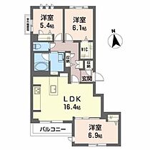 Ｌｕｍｉｎｏｕｓ細島 0301 ｜ 静岡県浜松市中央区細島町7-14（賃貸マンション3LDK・3階・80.76㎡） その2