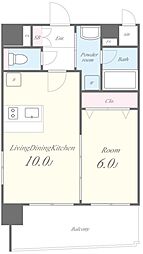 ESPERANZA麻布 1LDKの間取図画像