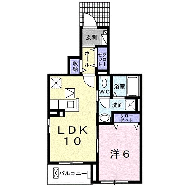 和歌山県和歌山市木ノ本(賃貸アパート1LDK・1階・41.20㎡)の写真 その2