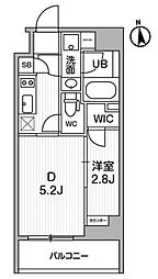 ALTERNA東池袋 2階2Kの間取り