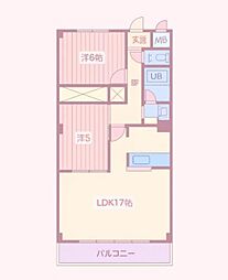 間取図画像 2LDK