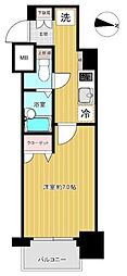 プレール・ドゥーク馬込駅前 1Kの間取図画像