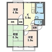 メゾンナカムラＤ 00201 ｜ 千葉県野田市七光台427-2（賃貸アパート3K・2階・41.90㎡） その2