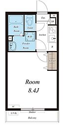 リブリ・TKレジデンス 2階1Kの間取り