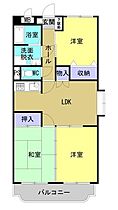 カーサフェリーチェＩ 201 ｜ 岡山県総社市中央４丁目（賃貸マンション3LDK・2階・62.27㎡） その2