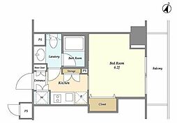 MG目黒駅前 3階1Kの間取り