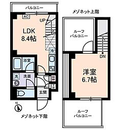 メゾンヌーヴェル 5階1LDKの間取り