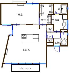間取図画像 1LDK