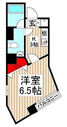 第十みずほ館 1Kの間取図画像
