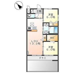 泉大津市千原町新築アパート 1階/-