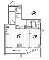 Ｌｉｇｈｔｈｏｕｓｅ中馬込 6階1LDKの間取り