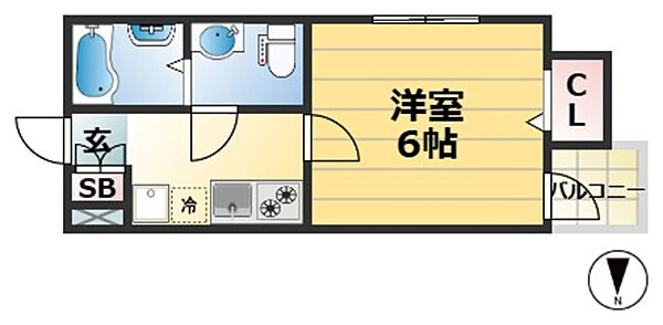 CASA松原 ｜兵庫県神戸市兵庫区芦原通２丁目(賃貸アパート1K・3階・20.18㎡)の写真 その2