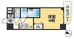 JR東海道・山陽本線 兵庫駅 徒歩8分の賃貸マンション 4階1Kの間取り