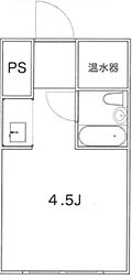 アルベルゴ上野 ワンルームの間取図画像