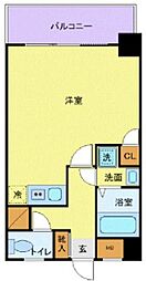 京王井の頭線 高井戸駅 徒歩5分の賃貸マンション 4階ワンルームの間取り