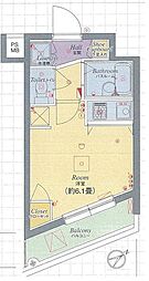 パレ・ホームズ高井戸 2階ワンルームの間取り