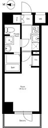 クレヴィスタ北綾瀬 1Kの間取図画像