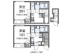 LEONEXTSAKAYA 1Kの間取図画像