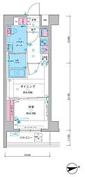 GALICIA中野新井薬師 1DKの間取図画像