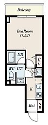PASEO上野御徒町 1Kの間取図画像