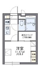 レオパレスシャルマン 1Kの間取図画像