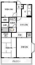 グリーンハイツ3 3DKの間取図画像