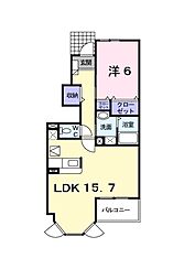 間取図画像 1LDK