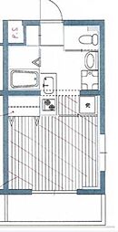 第2FMクレセントマンション 1Kの間取図画像