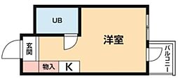 TOP西八王子 ワンルームの間取図画像