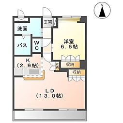 和歌山電鐵貴志川線 竈山駅 徒歩5分の賃貸アパート 2階1LDKの間取り