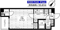 ステージファースト田園調布アジールコート 1Kの間取図画像
