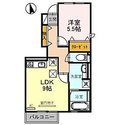 ファミリー 1LDKの間取図画像