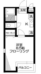 マンハイム南長崎 1Kの間取図画像