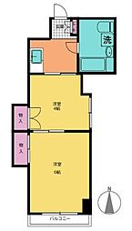 吉野ビル 2Kの間取図画像