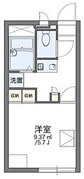 レオパレスシャルマンセゾン 1Kの間取図画像