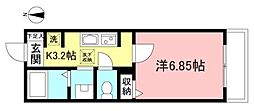 間取図画像 1K
