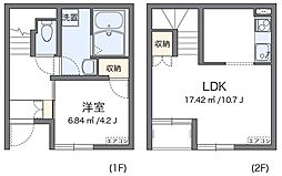レオネクストエトワール要町 1階1LDKの間取り