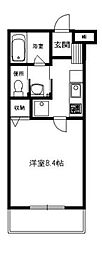 コンフォート植村 1Kの間取図画像