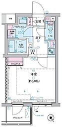 ジェノヴィア三軒茶屋グリーンヴェール 1Kの間取図画像
