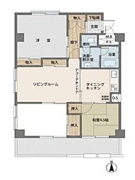 溝の口セントラルマンション 3LDKの間取図画像