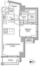 東京メトロ丸ノ内線 東高円寺駅 徒歩8分の賃貸マンション 6階1LDKの間取り