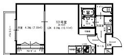 間取図画像 1LDK