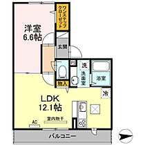 グランテラスA 102 ｜ 神奈川県横浜市青葉区梅が丘20-7（賃貸アパート1LDK・1階・42.23㎡） その2