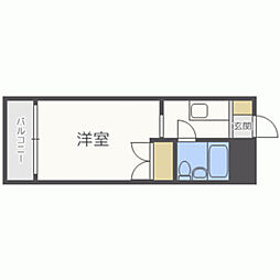 メゾン・ド・セリーズ ワンルームの間取図画像